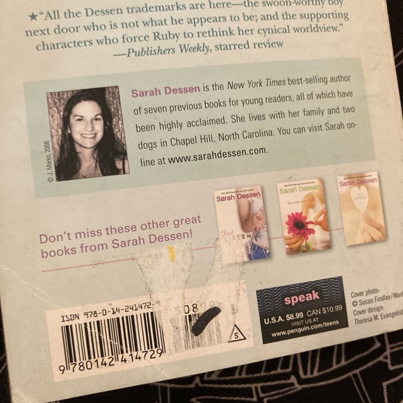 Lock and Key - Sarah Dessen Teen Young Adult Book - Picture 7 of 10